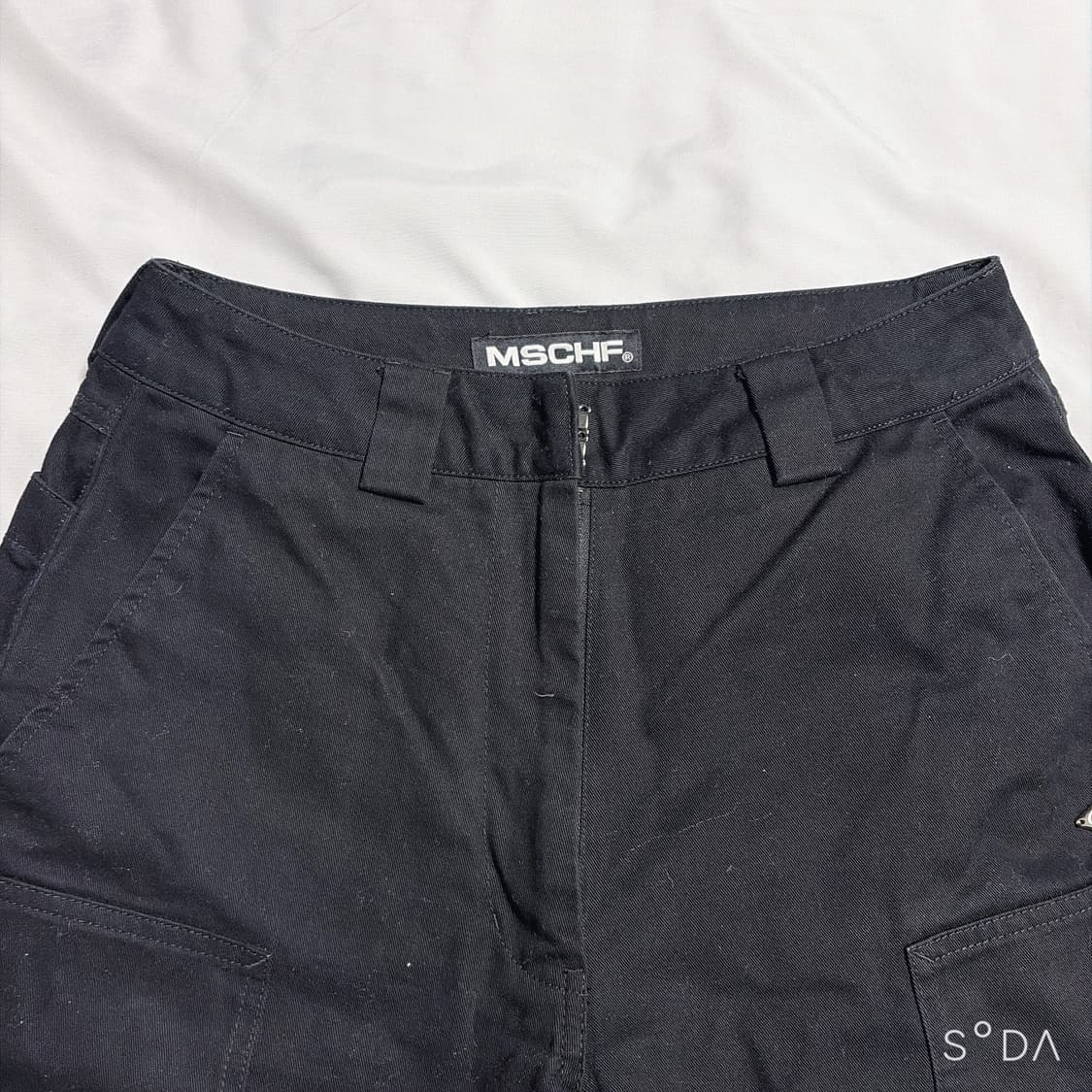 미스치프 에이프런 포켓 워크 팬츠 블랙 S 상품이미지4