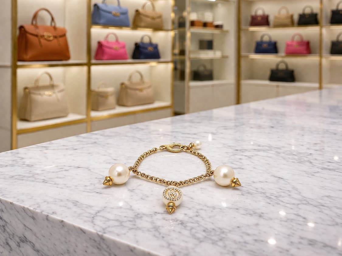 [A급] 구찌 펄 인터로킹 G 팔찌 판매합니다!!! 상품이미지1