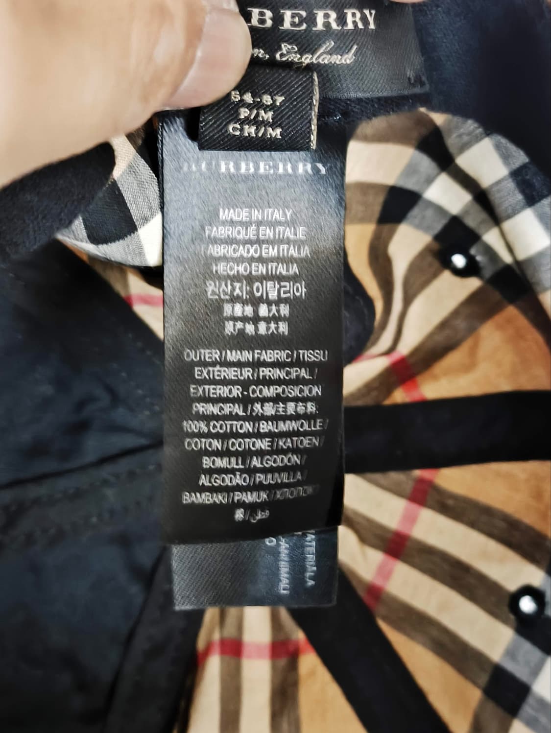 버버리 노바체크 볼캡 모자 노바체크 상품이미지7