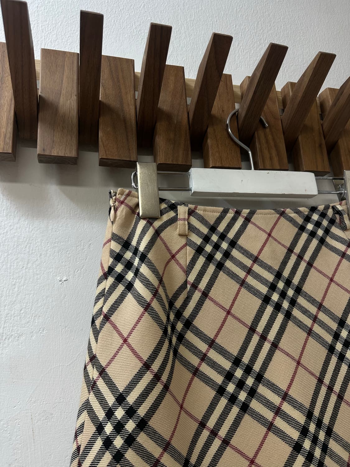 드라이완료 버버리 블루라벨 Burberry 노바체크 울100 스커트 36 상품이미지5