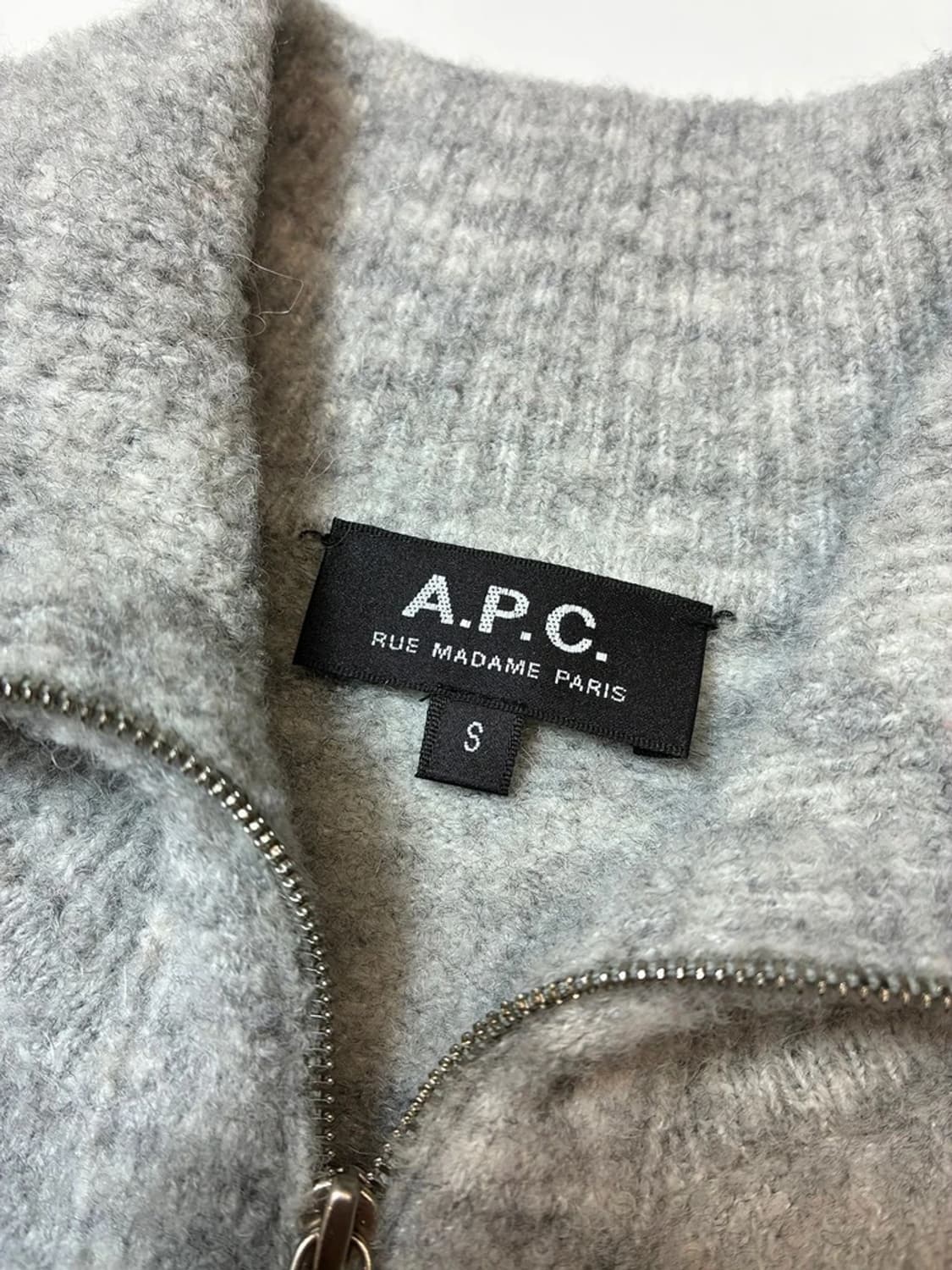 아페쎄 APC 22FW 알파카 울 카라 니트 가디건 PN8363 상품이미지6
