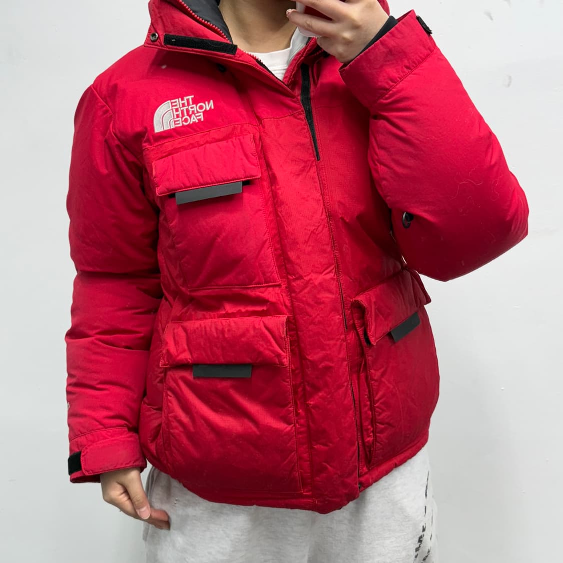 [S] 노스페이스 레드 구스다운 패딩 상품이미지1