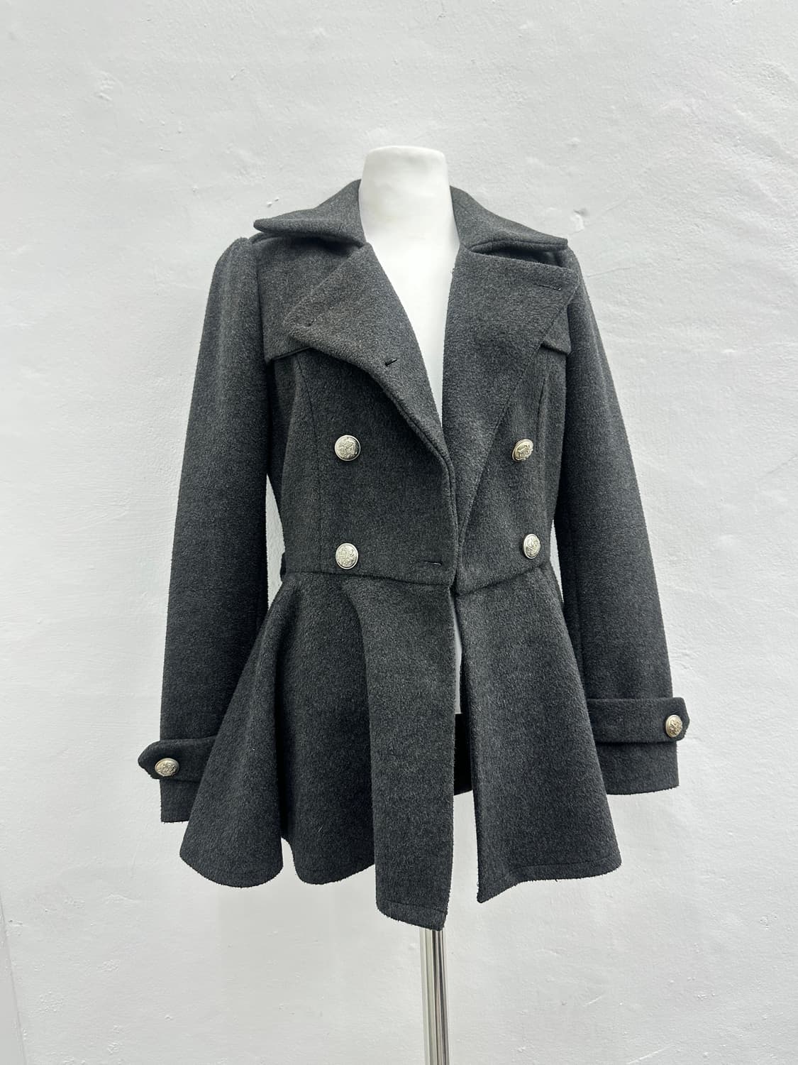 Gray flare peacoat 상품이미지2
