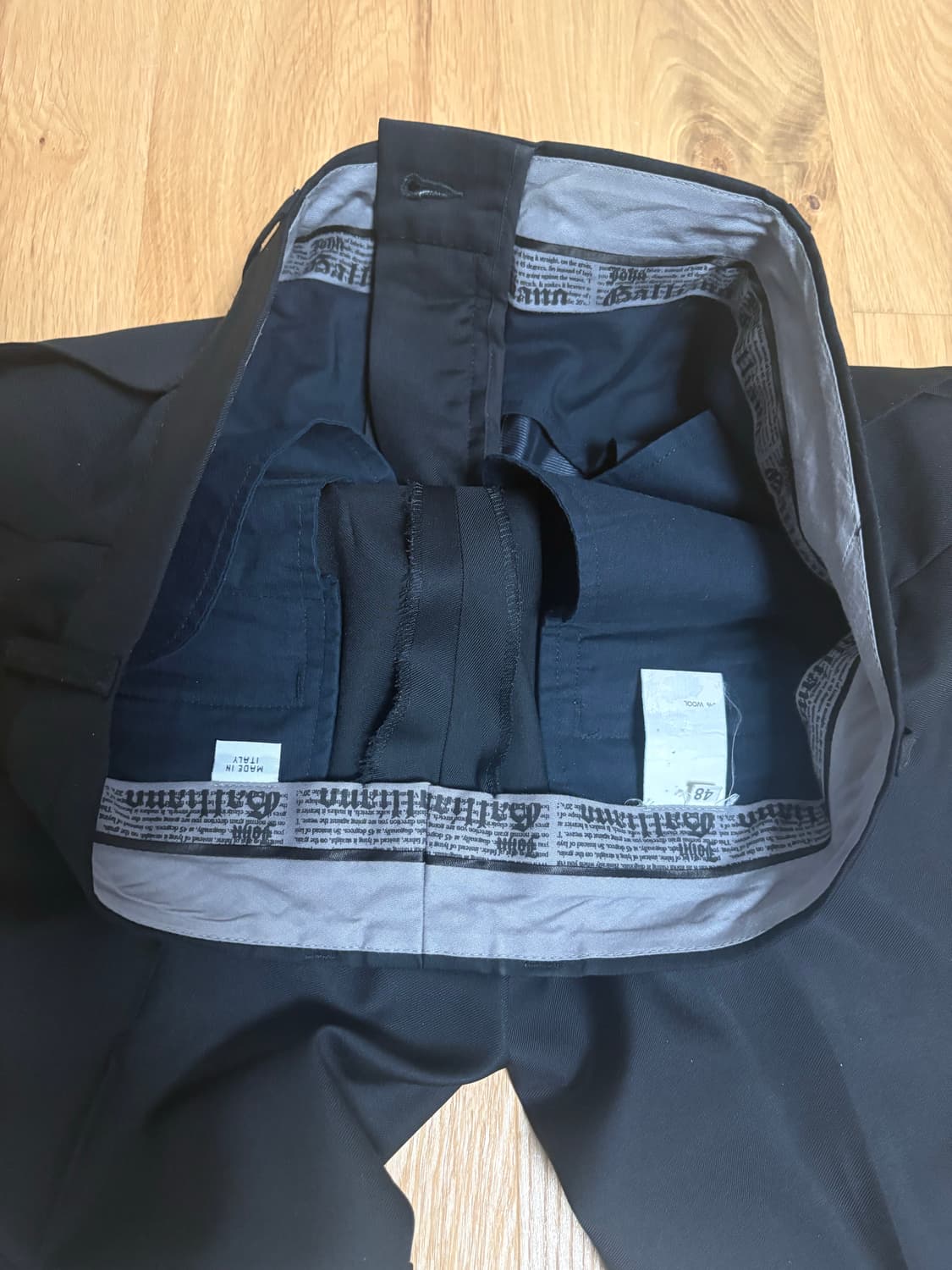 존갈리아노 블랙 슬랙스(48사이즈) 상품이미지3