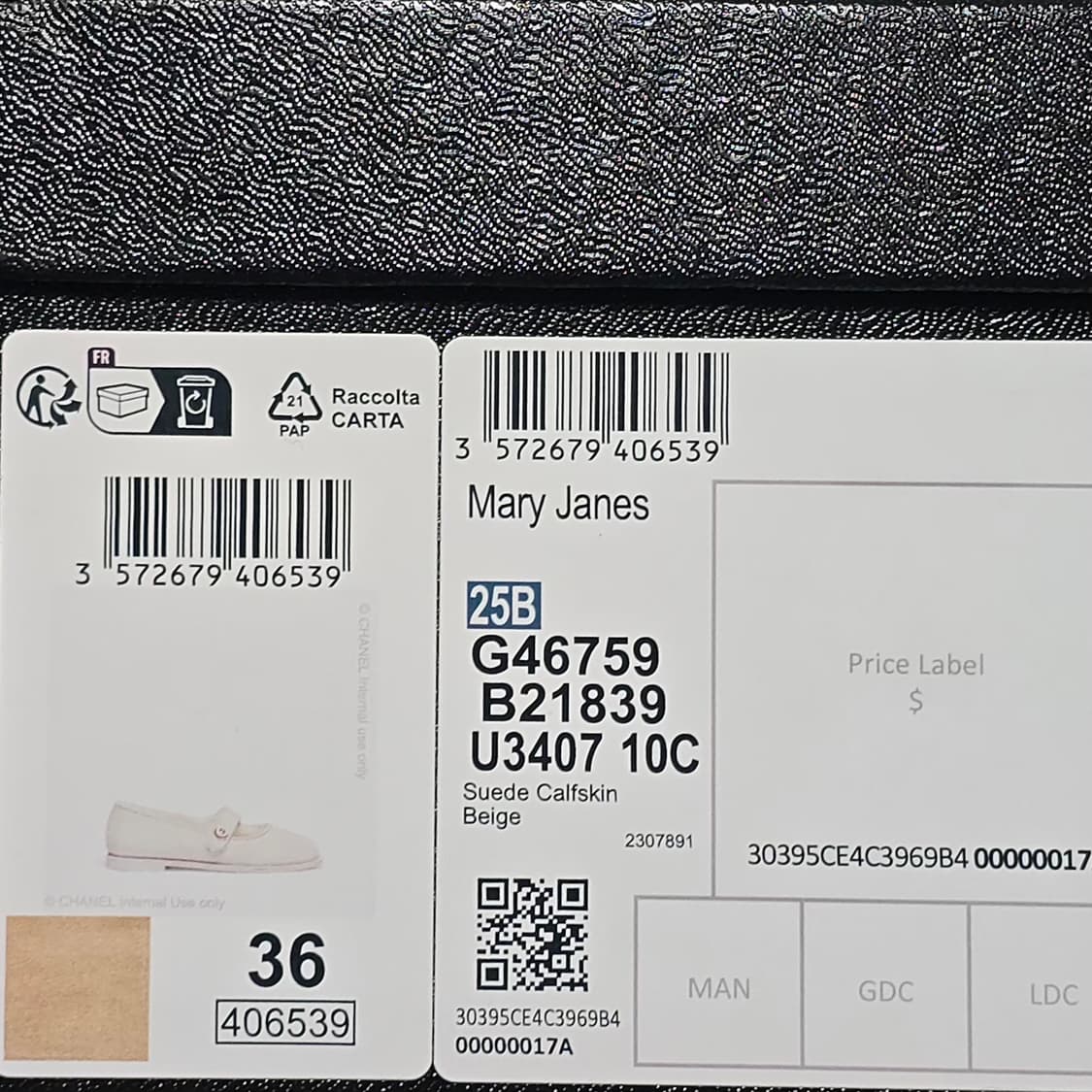 샤넬 스웨이드 시어링 메인젤리 플랫 슈즈 ( 230 ) 상품이미지8