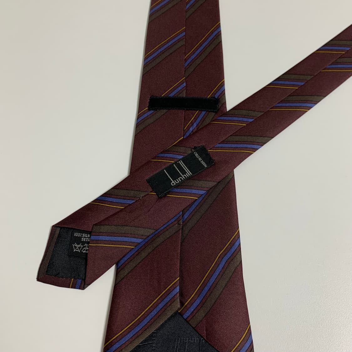 던힐(dunhill) 정장 클래식 수트넥타이 명품 100실크 A+등급 상품이미지5
