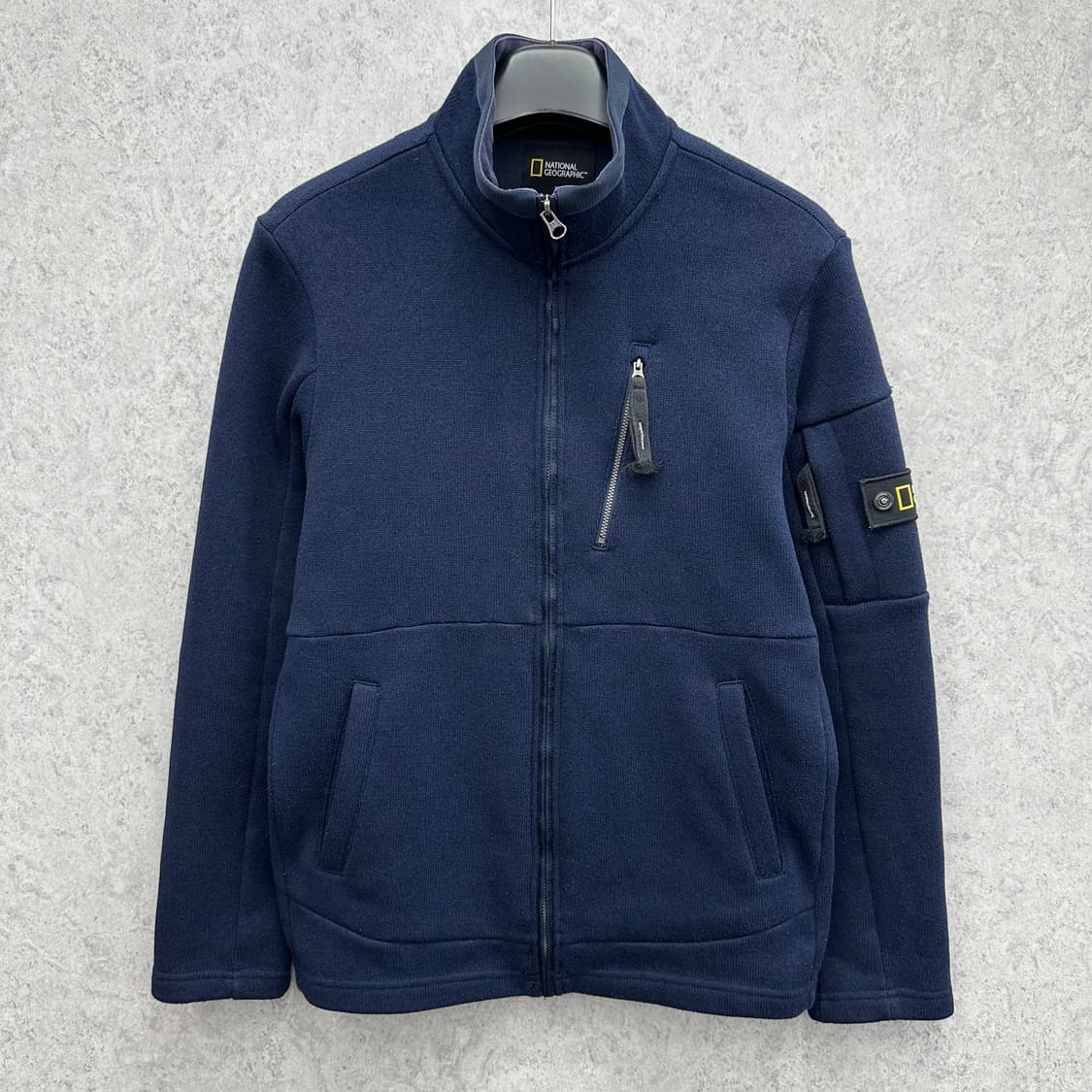100 내셔널지오그래픽 남자 니트 후리스 집업 자켓 상품이미지1