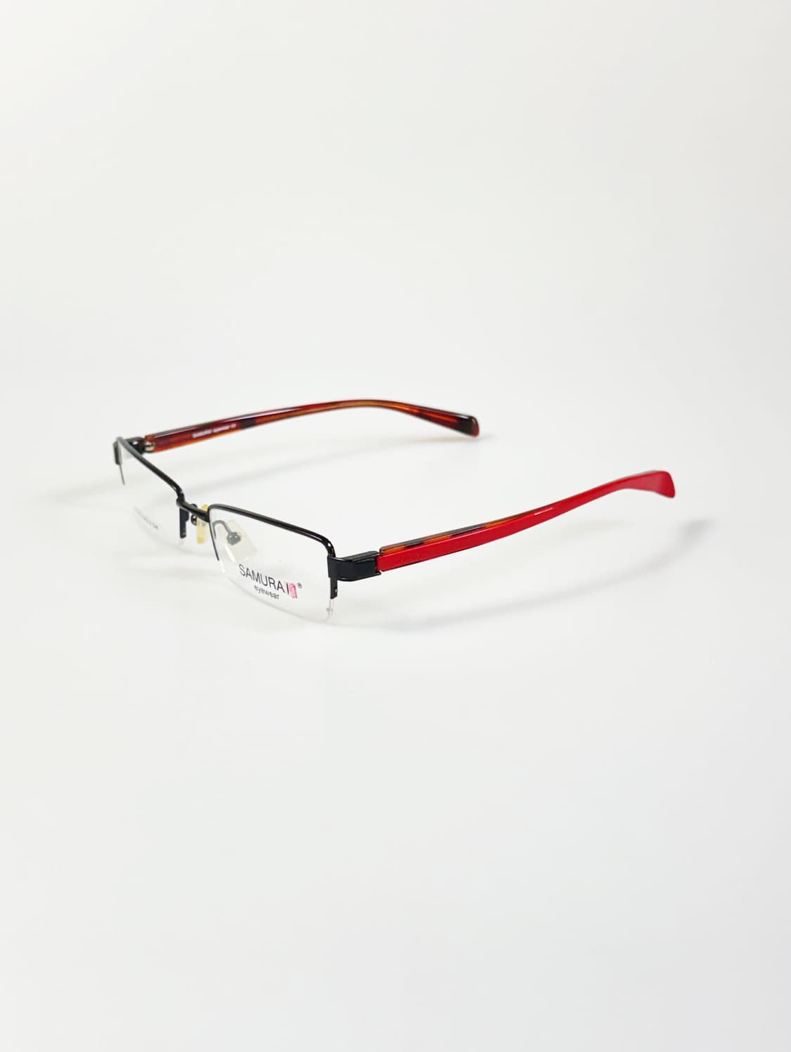 SAMURAI EYEWEAR 반무테 스퀘어 메탈 빈티지 안경 상품이미지3