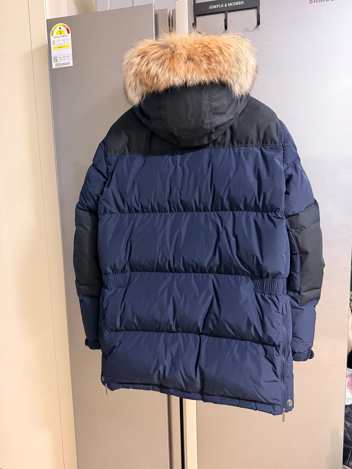 파라점퍼스 다운 미드 기장 패딩 상품이미지2