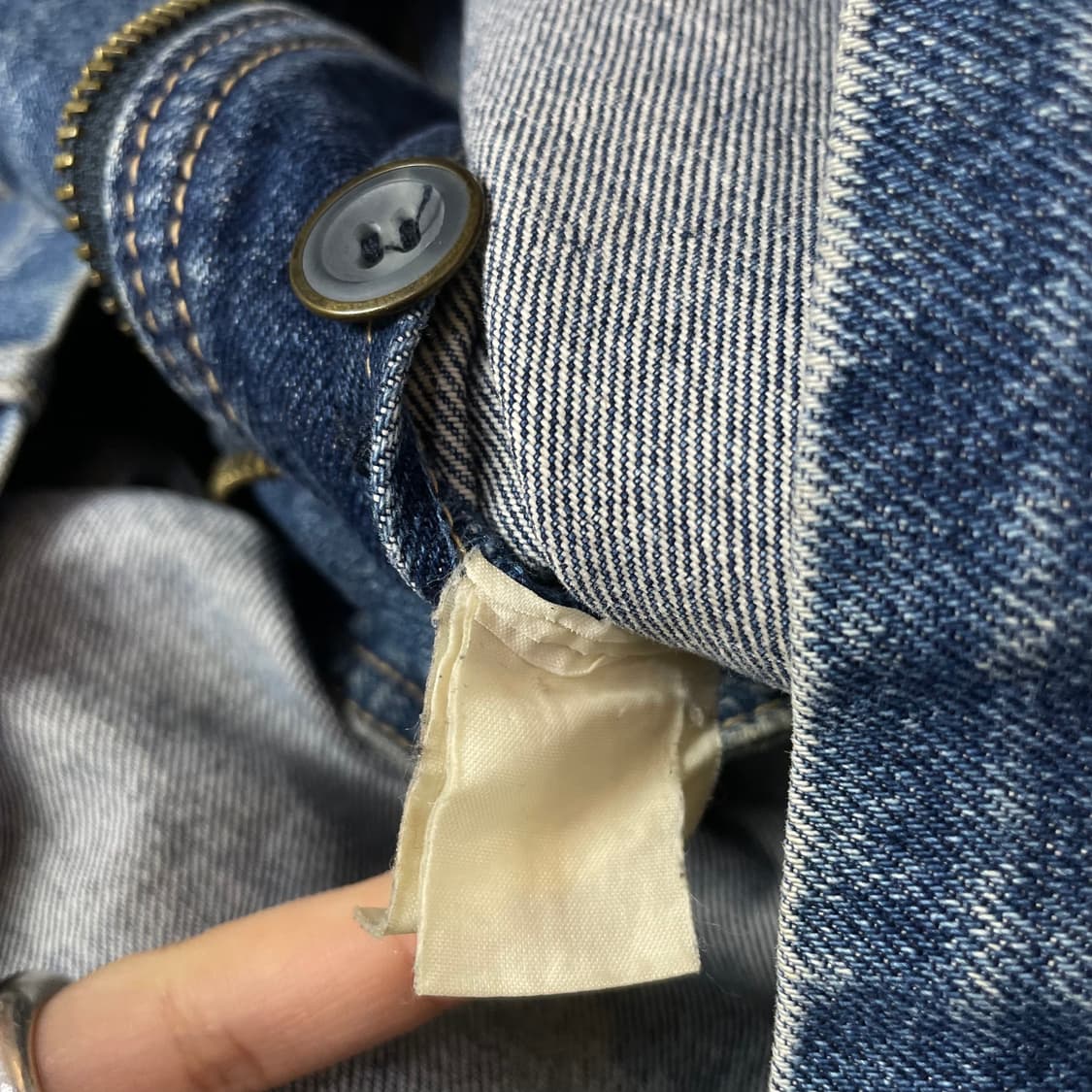 CHIC 데님 후드 멀티포켓 롱 자켓 M 상품이미지6