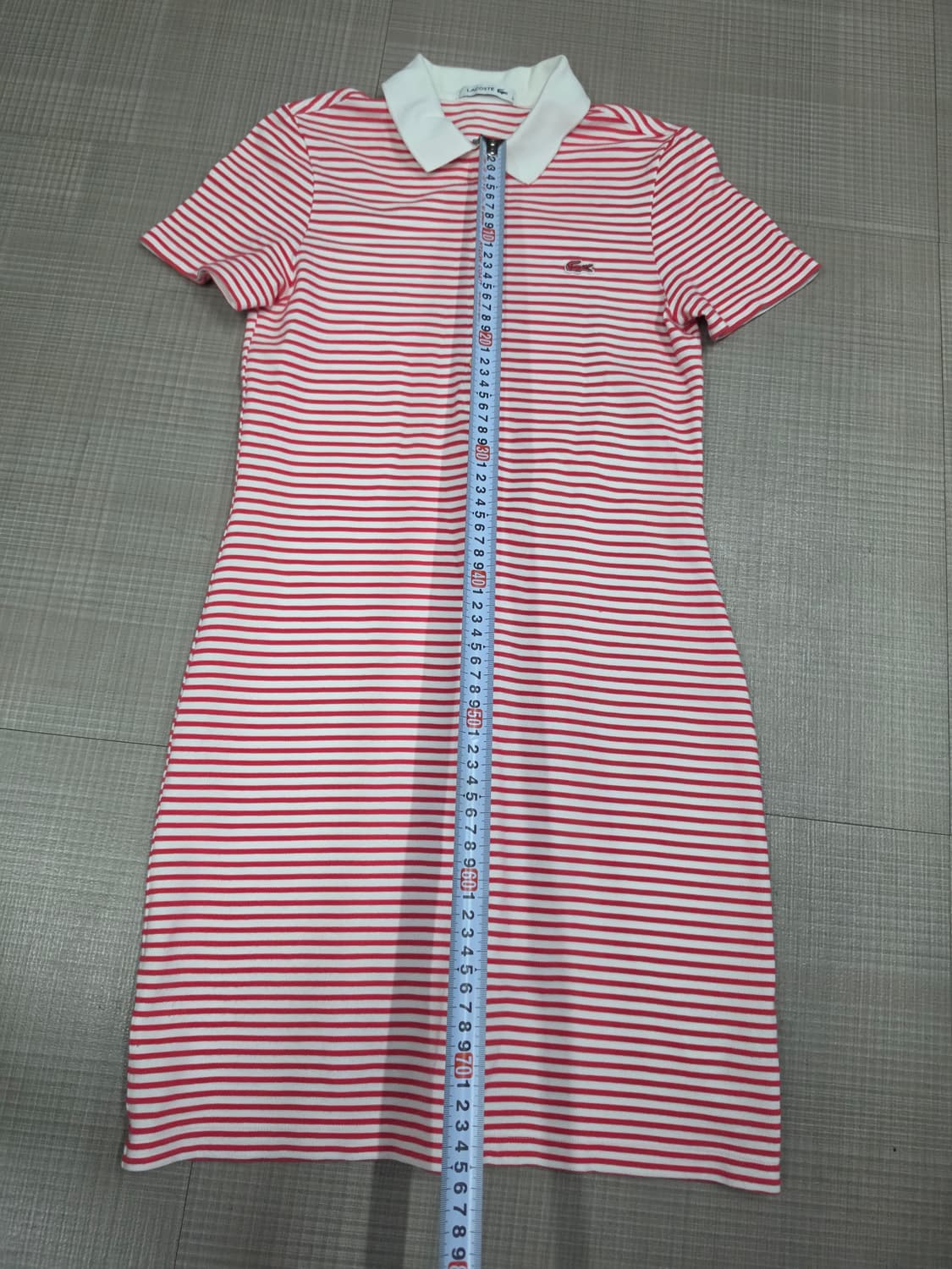 라코스테 스트라이프 반팔 원피스 상품이미지2