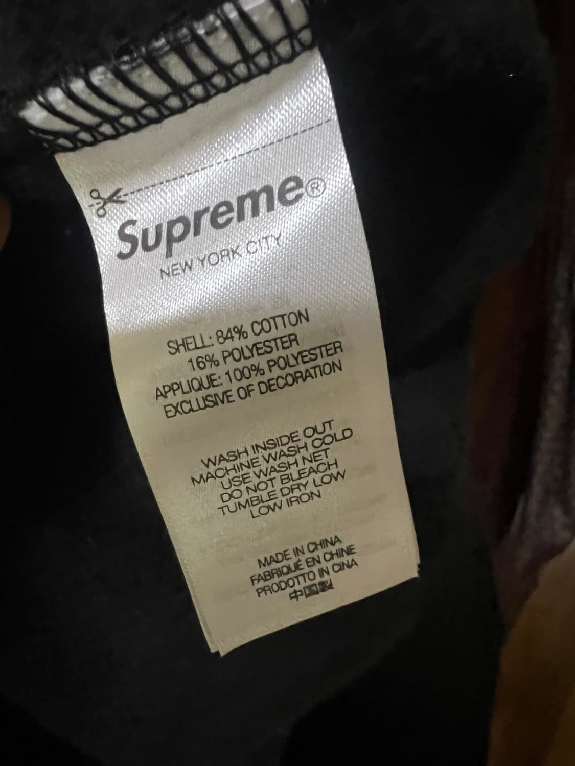 [새상품] 슈프림supreme 블랙 사틴 후드 상품이미지5