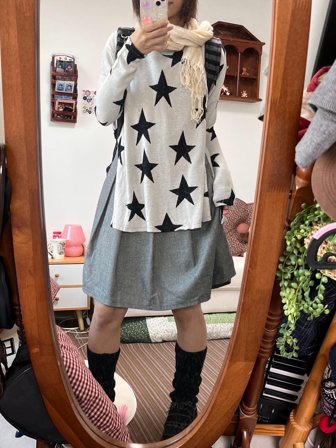 별 패턴 니트 상품이미지7