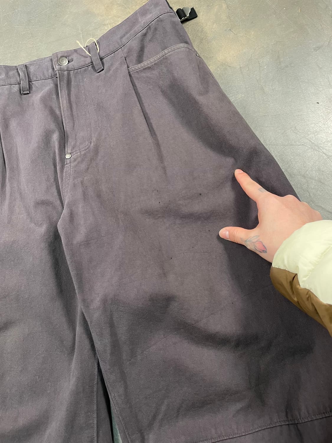 폴리테루 원턱 고시마 팬츠 상품이미지5