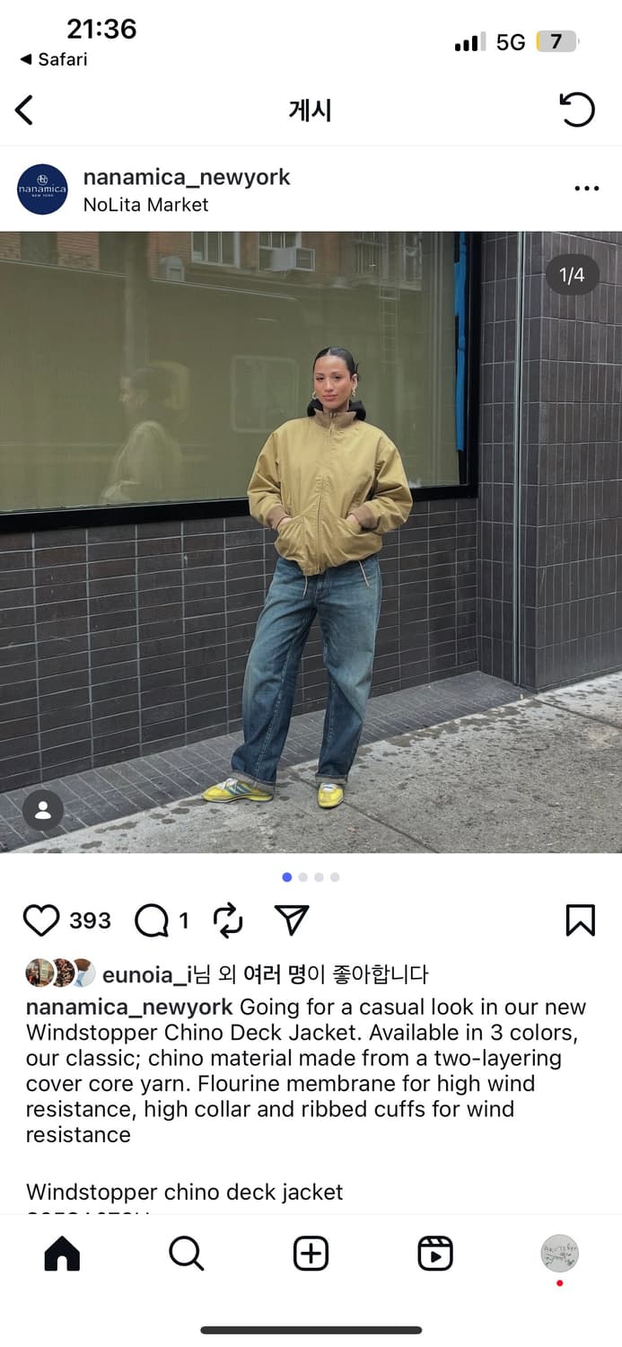 NANAMICA 치노 덱 자켓 TAN [XL] 상품이미지2