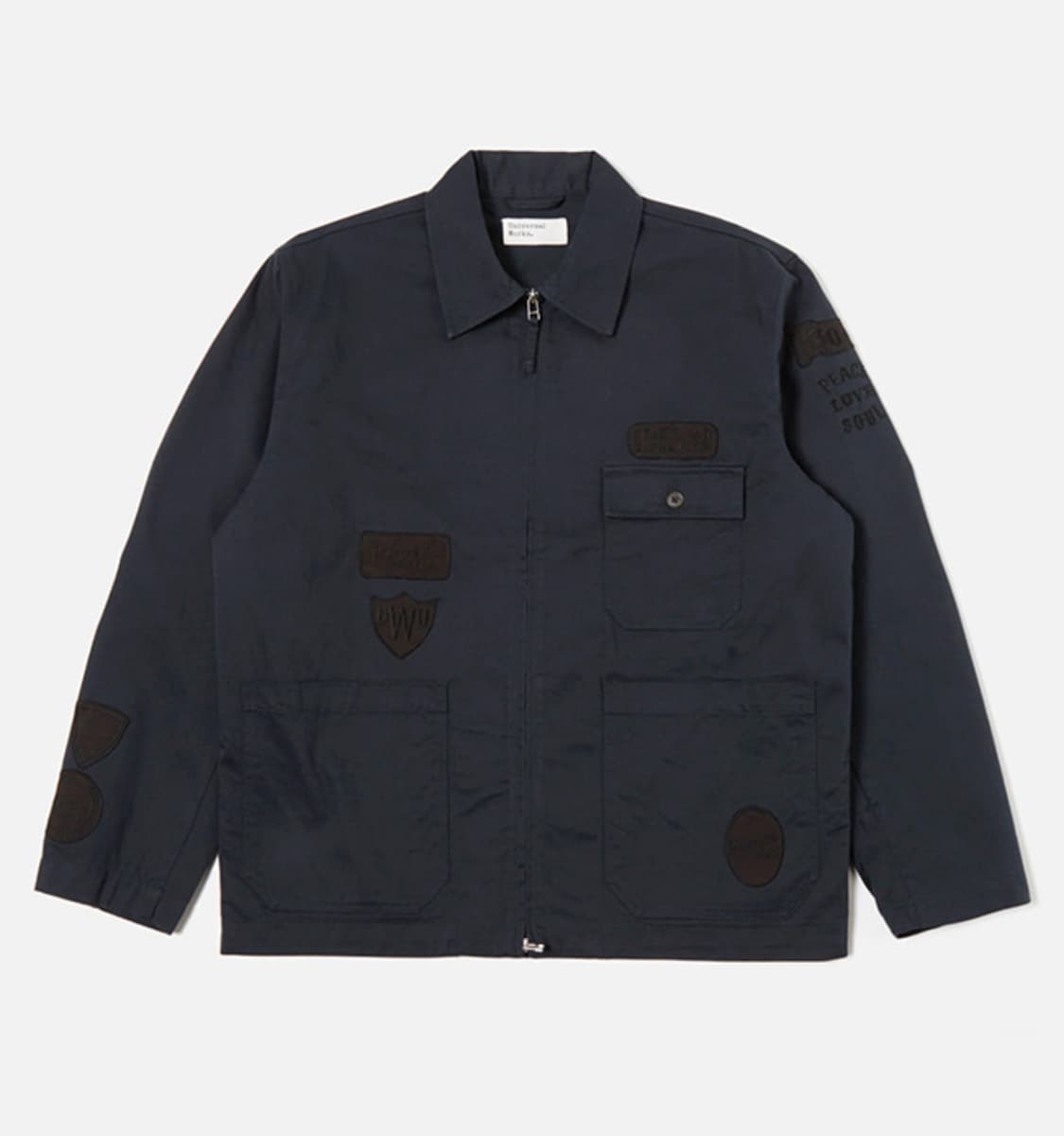 [새상품/L] 유니버셜웍스 코튼 면 패치 자켓 상품이미지1