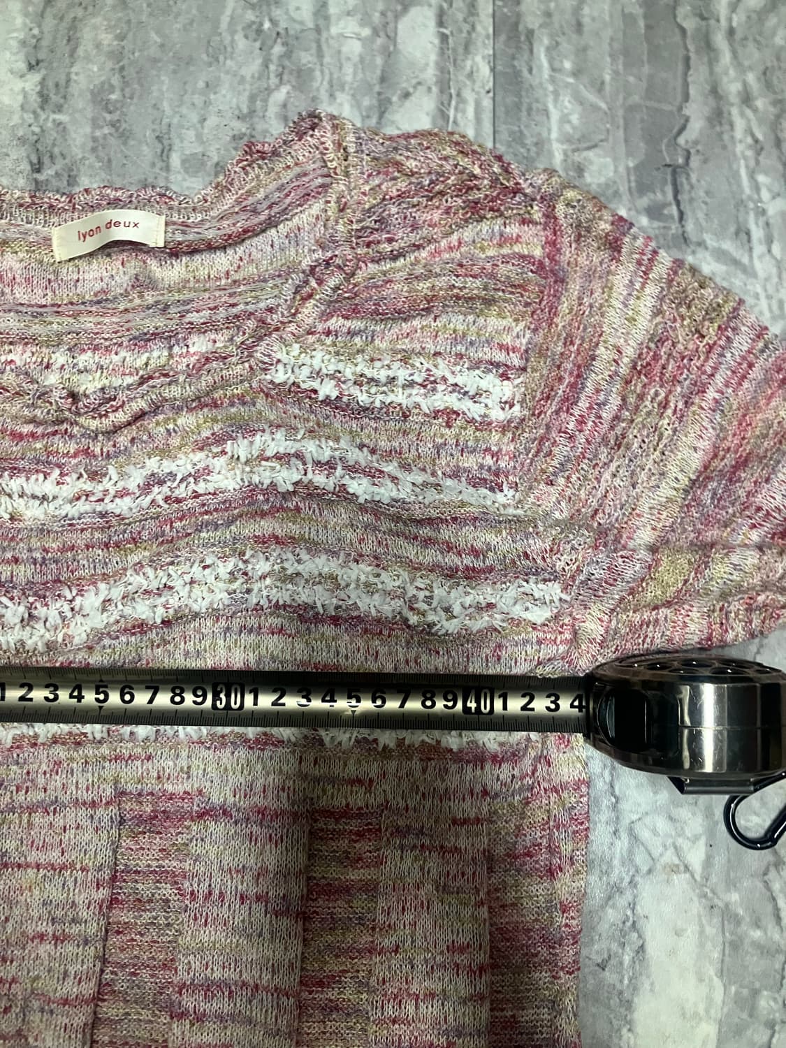 일본빈티지 Iyondeux 하구미모리걸 할메카지 라떼갸루 니트원피스 핑크 상품이미지2