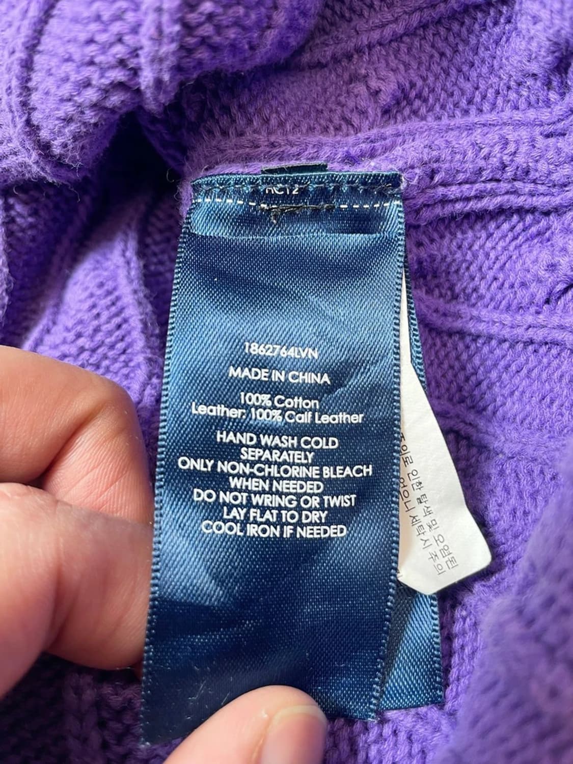 폴로 랄프로렌 스포츠 브이넥 케이블 니트 PN9448 상품이미지7