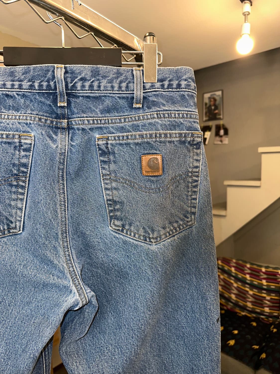 00’s Carhartt denim oily washed pants 상품이미지9