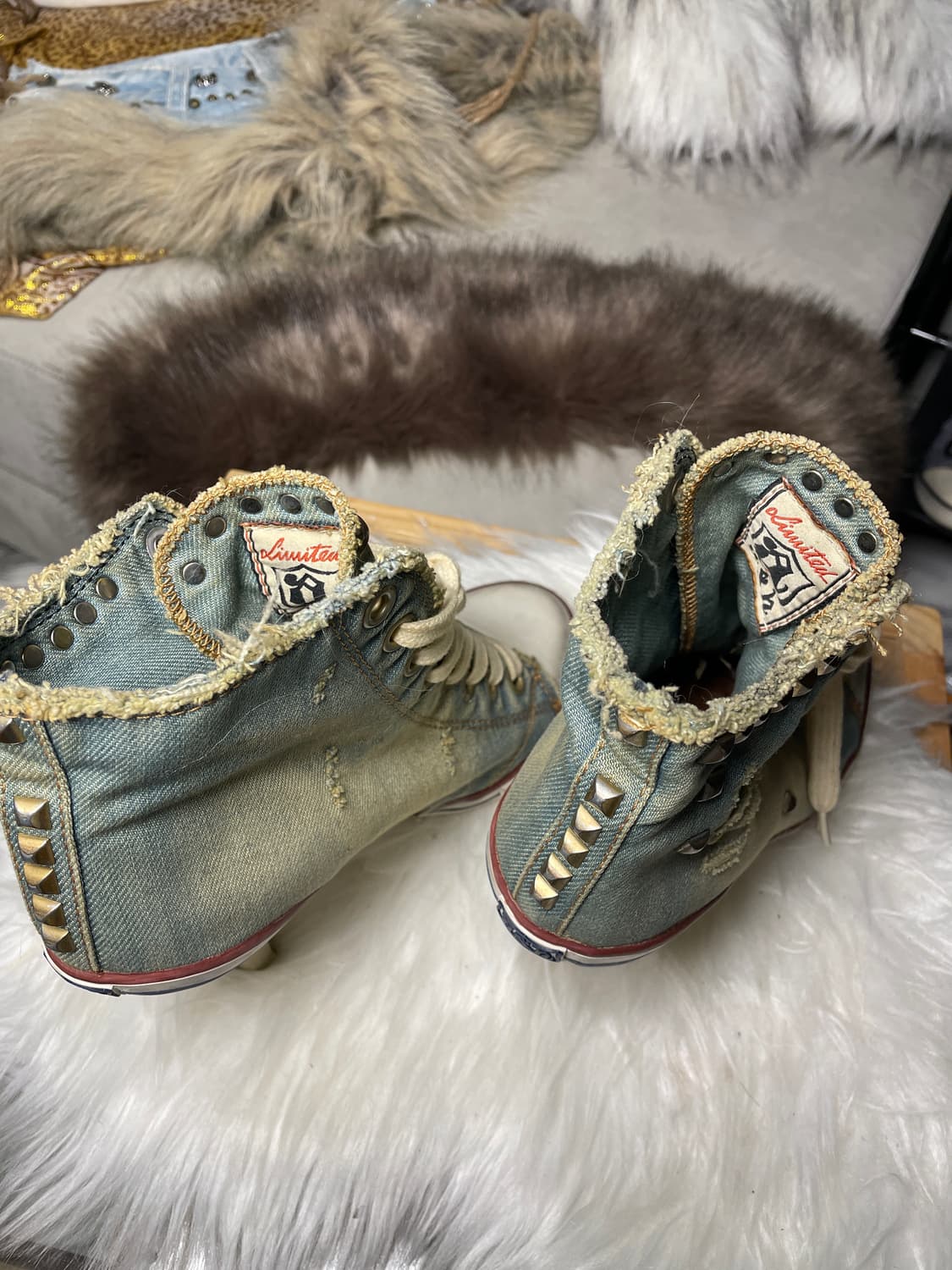 ASH 데님 스터드 힐 스니커즈 상품이미지6