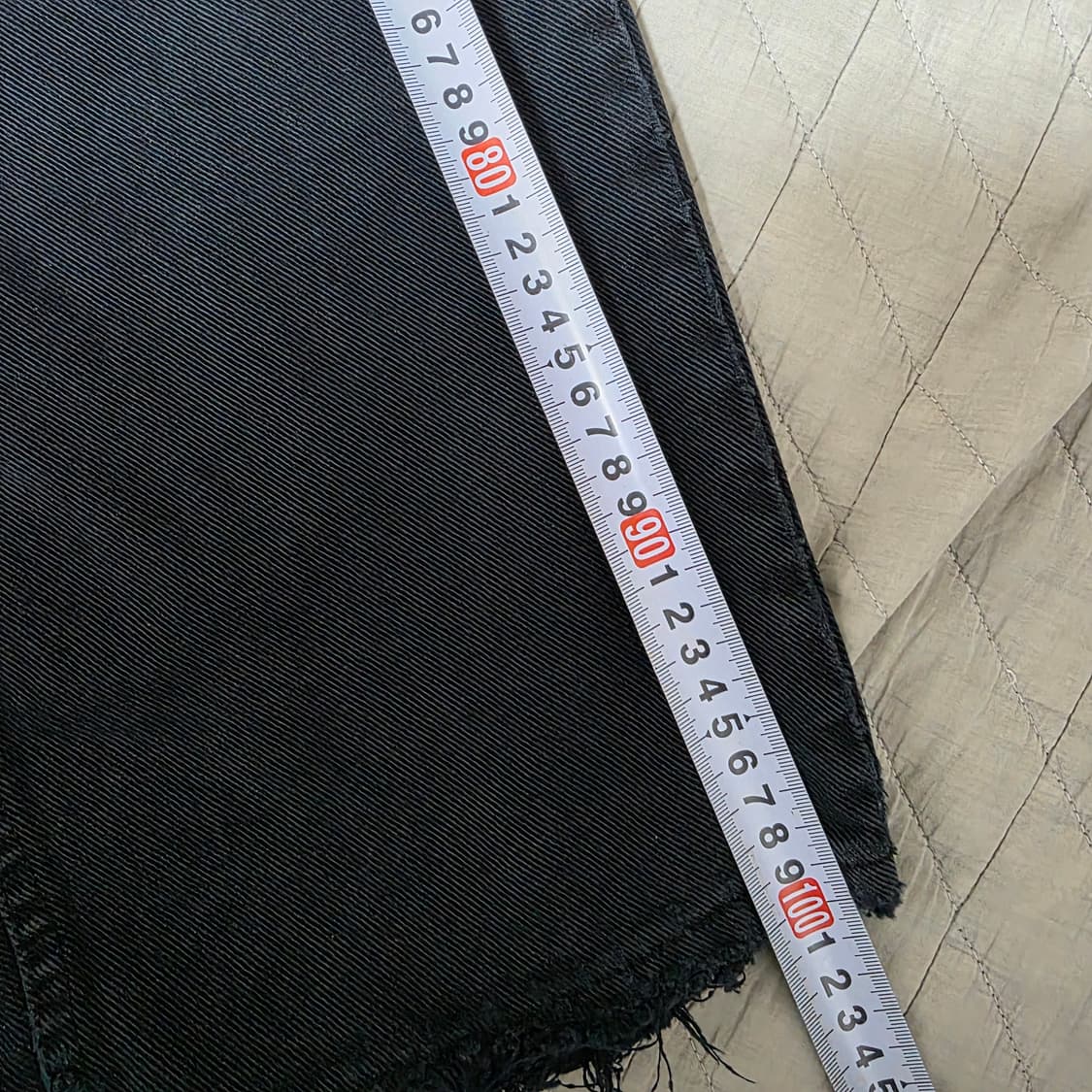 [33X28] 90s 빈티지 리바이스 실버탭 배기핏 트래쉬드 블랙진 상품이미지10