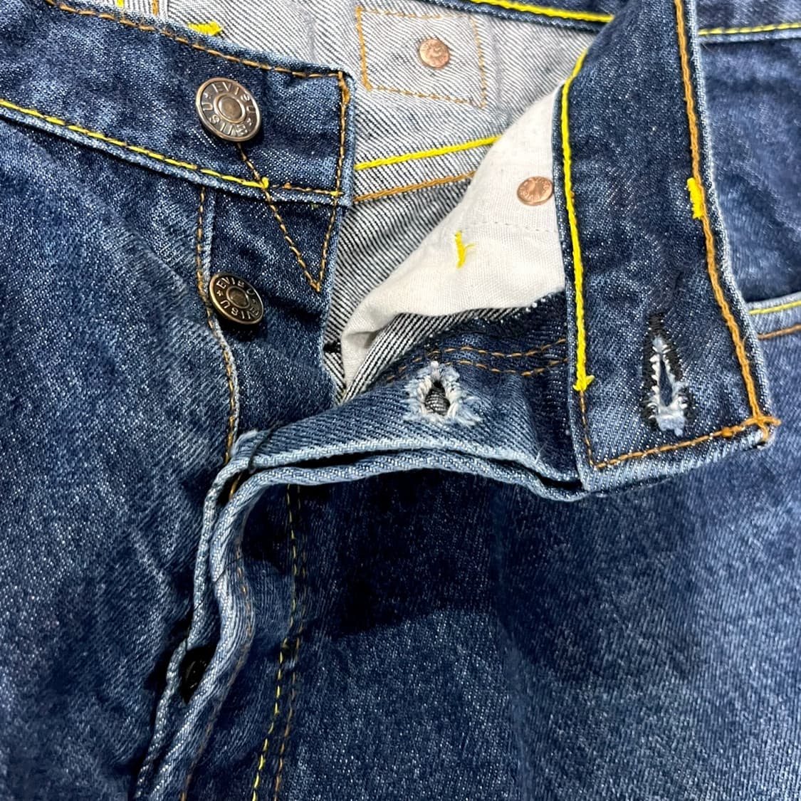 에비수 리버스 사이드 신치백 데님 팬츠 (32) 상품이미지8