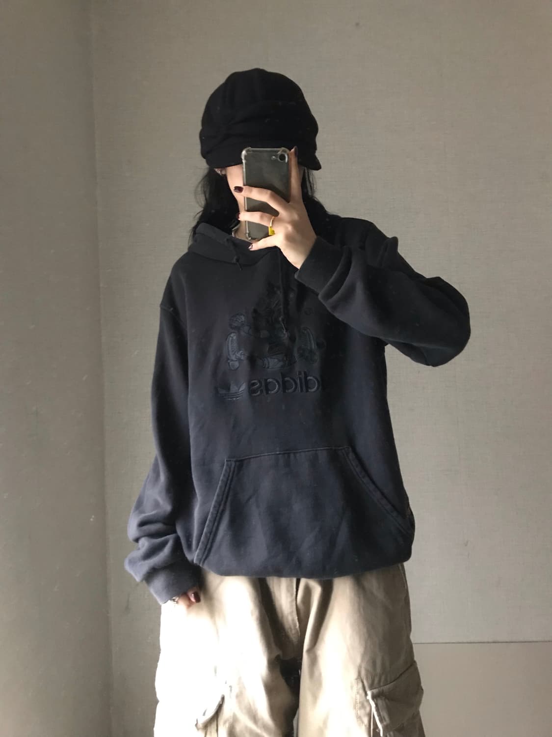 아디다스x디즈니 오버핏 후드티 상품이미지2