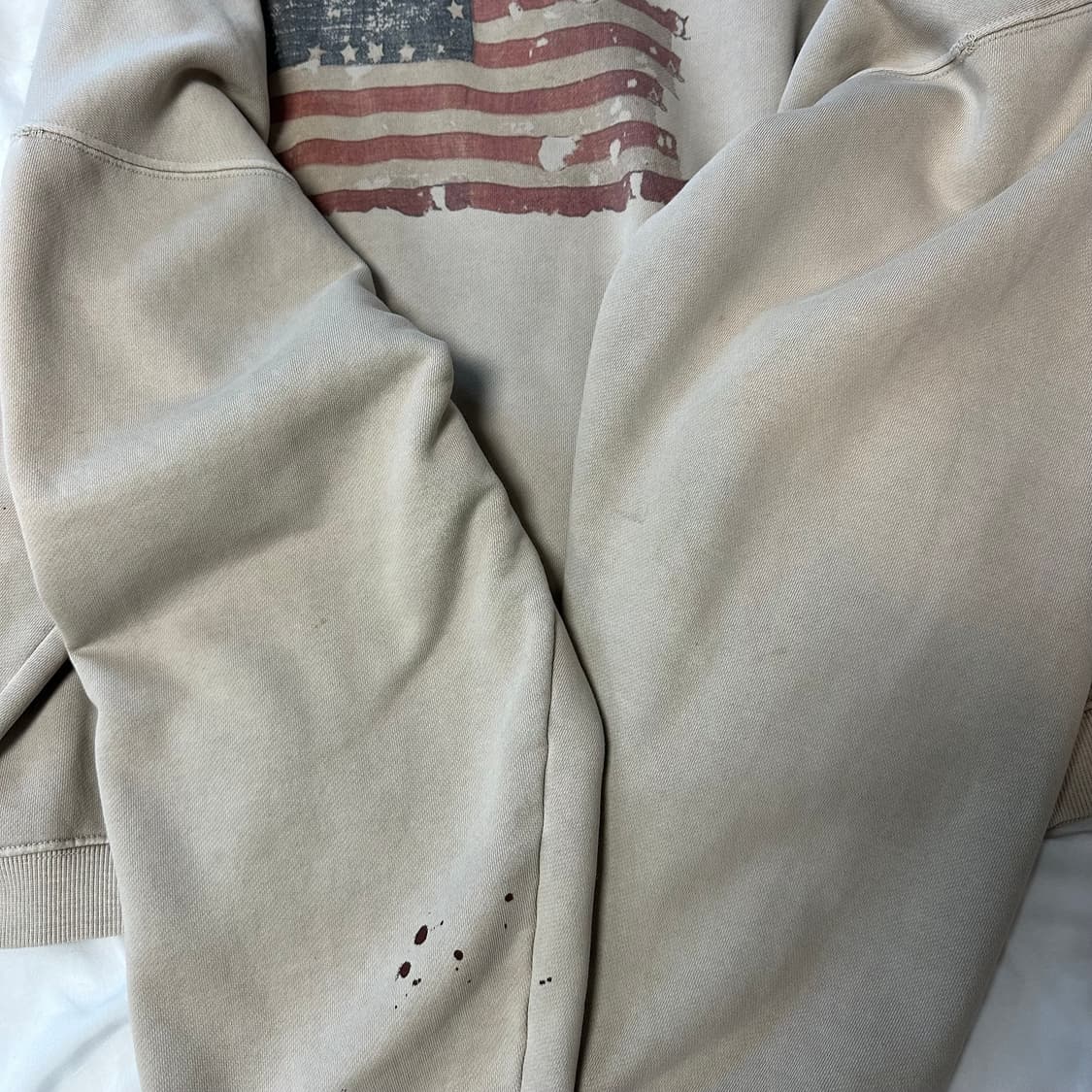 undermycar 언마카 아메리칸 플래그 더티 성조기 후드집업 상품이미지5