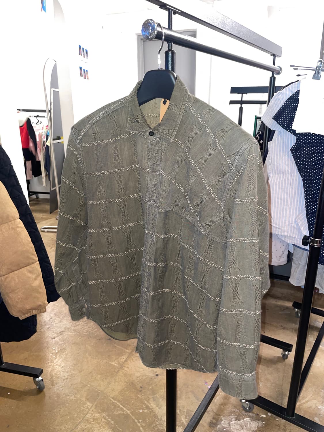 이세미미야케 빈티지 셔츠 s 상품이미지1