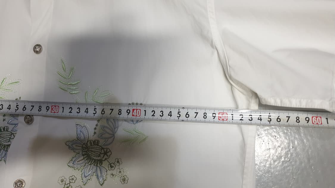 Versace Dolm 자수면 셔츠 L 상품이미지6