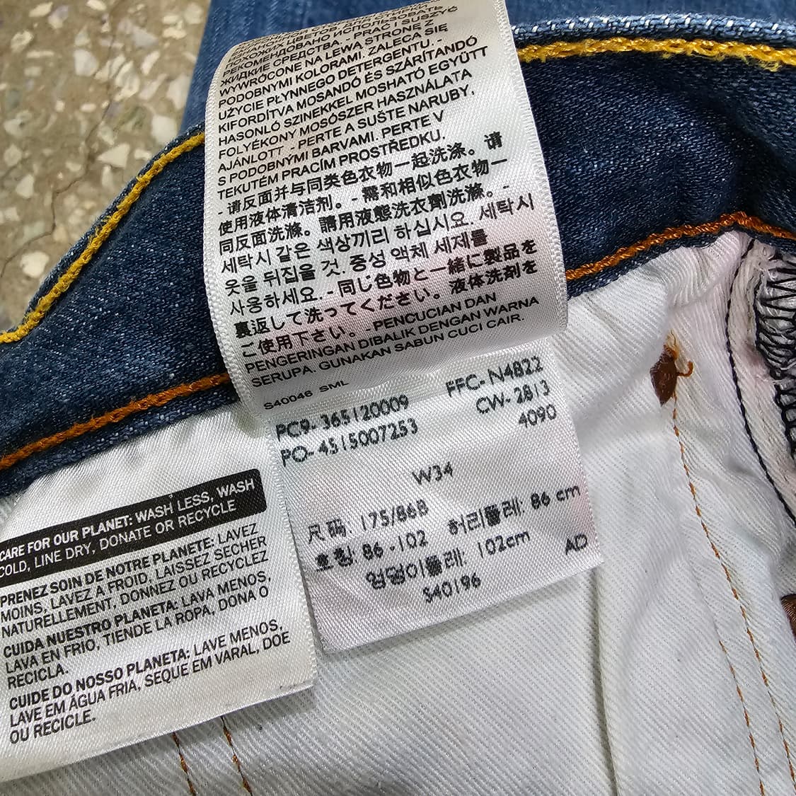 리바이스 501 데님 반바지- 34사이즈 상품이미지9