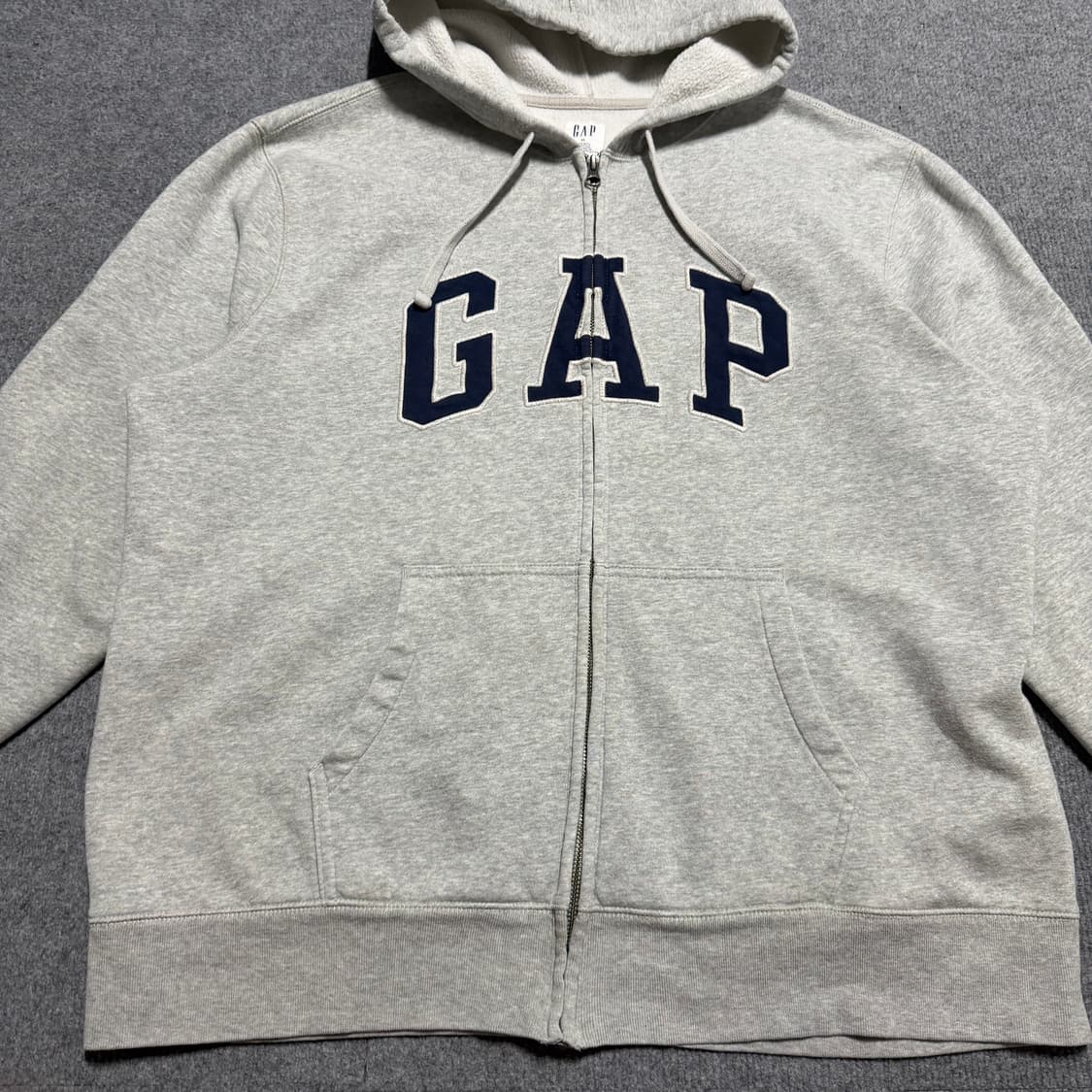 갭 그레이 후드집업 XL 상품이미지2