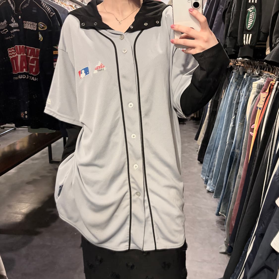 [IM] Majestic MLB CoorsLight 베이스볼 져지 그레이 상품이미지3