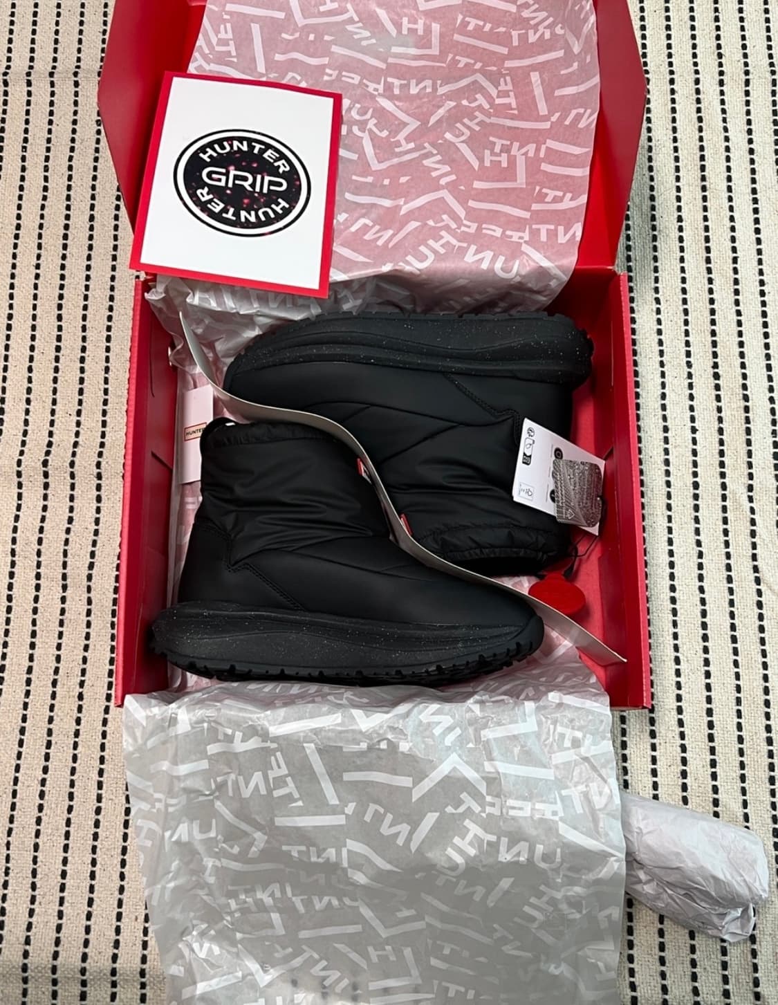 (새상품) 헌터 - 24FW 그립 숏 스노우부츠 상품이미지1
