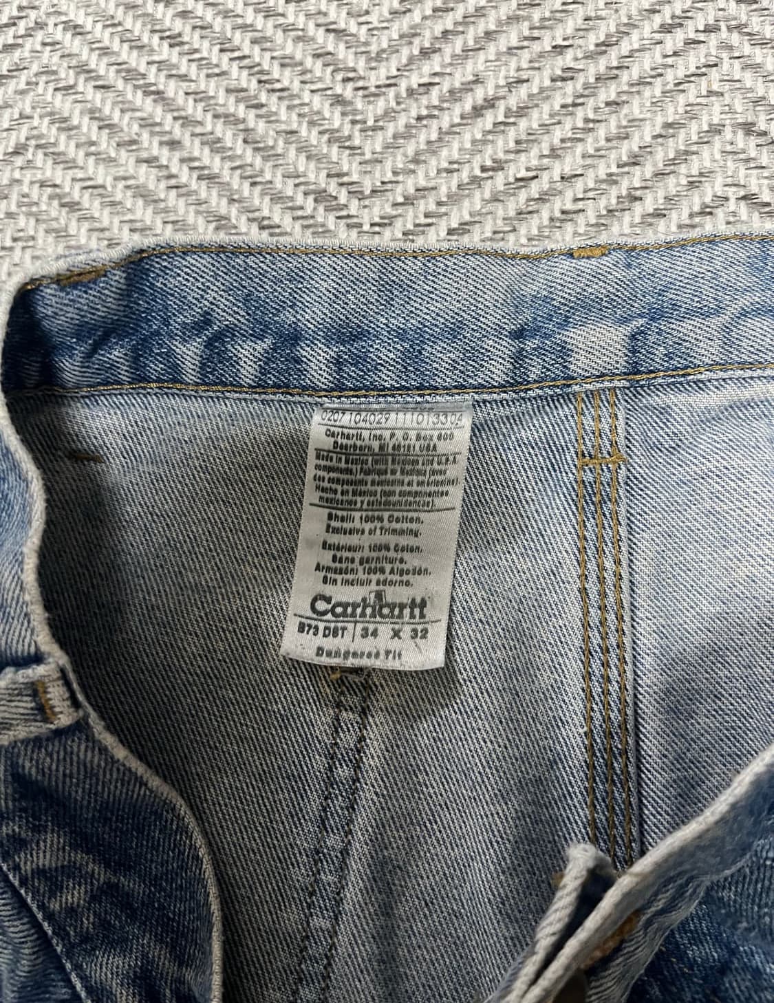 [32] 칼하트 더블니 데님 b73 상품이미지3