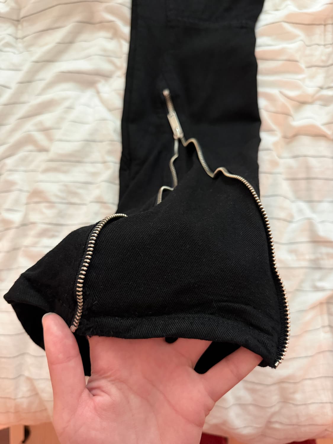 [S] 써저리 백 집 부츠컷 팬츠 BLACK 상품이미지4