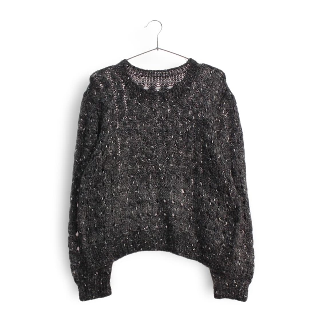 빈티지 그물망 구멍 펀칭 니트 상품이미지1