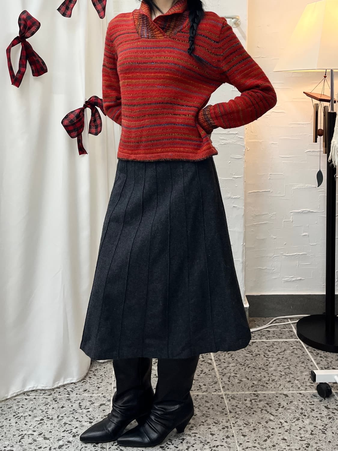 canyon red sweater 상품이미지3