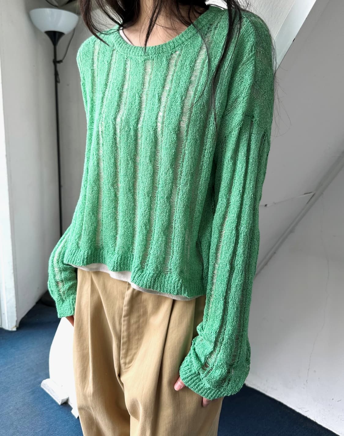 Loose gauge wide silhouette knit 상품이미지8