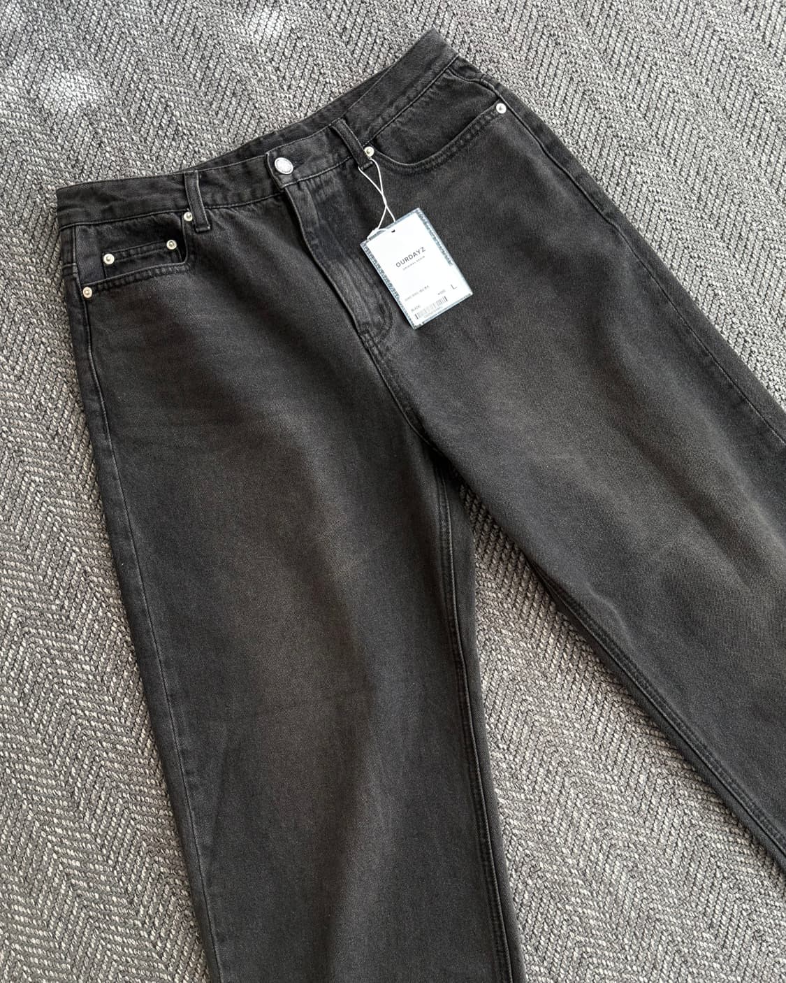 플리마켓🔥 아워데이즈 리버티 데님 팬츠 BLACK (L) 상품이미지1