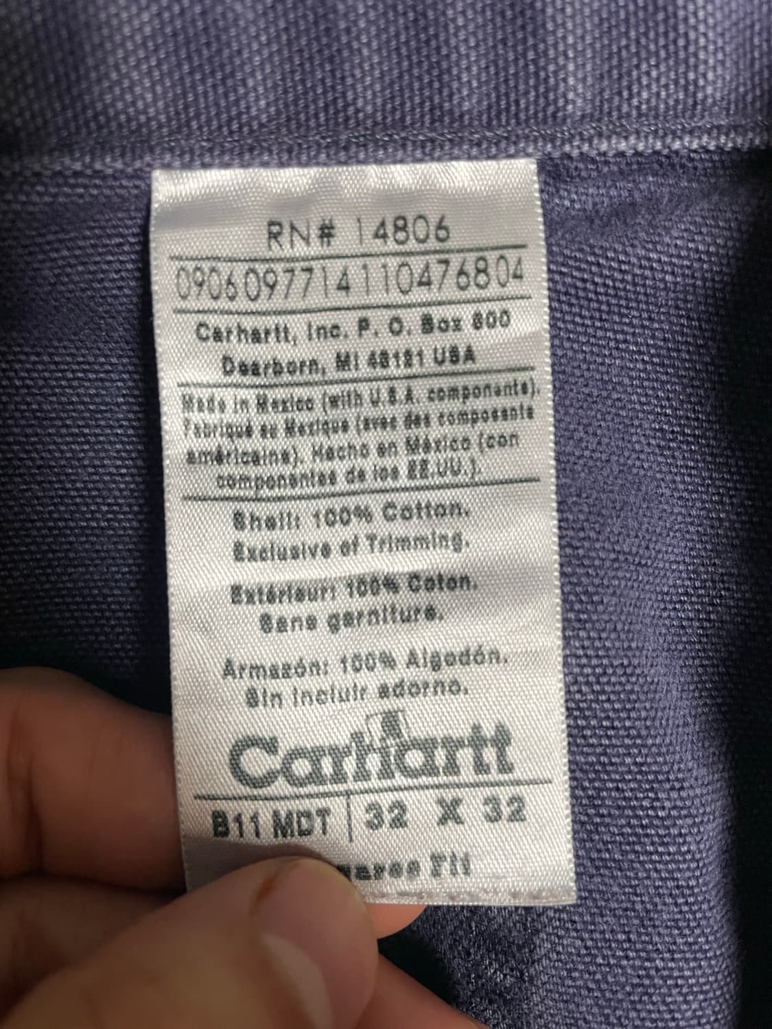 [31] 빈티지 칼하트 싱글니 b11 mdt 상품이미지3