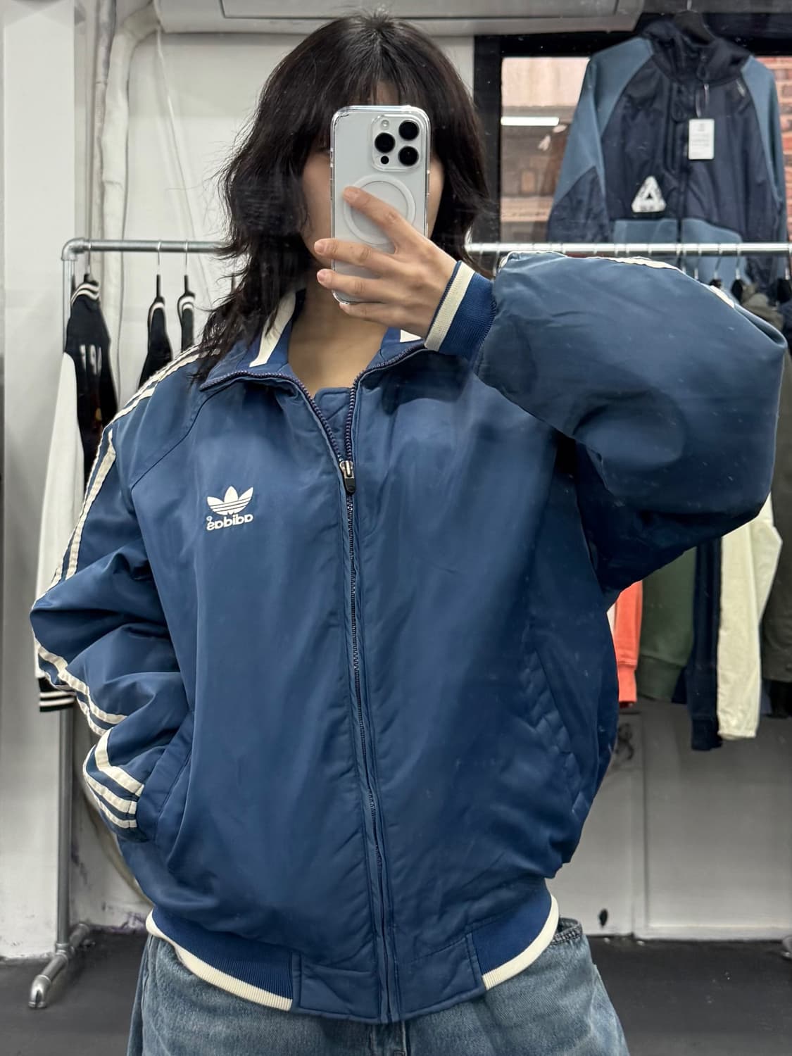 아디다스 90s 빅로고 점퍼 상품이미지3