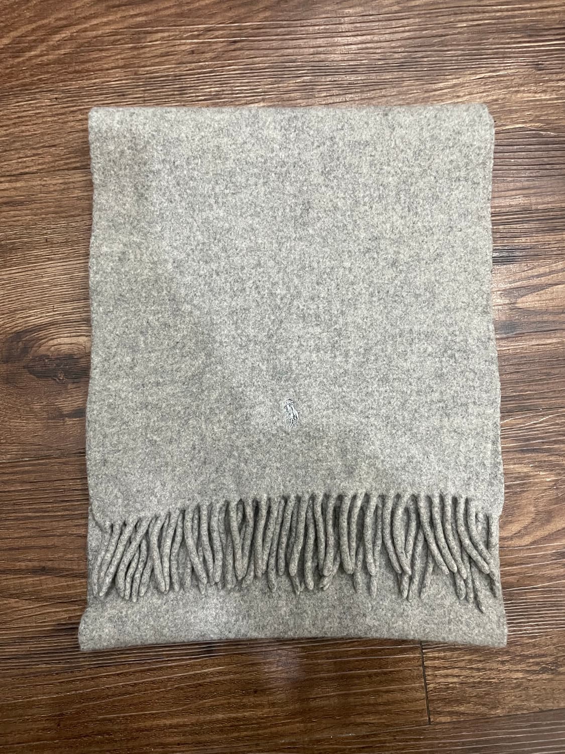 폴로 랄프로렌 울캐시미어 쁘띠 머플러 목도리 그레이 상품이미지6