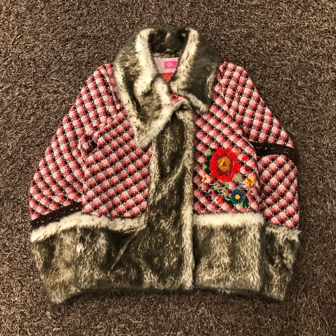 55 오일릴리 퍼 트위드 자켓 38 상품이미지1