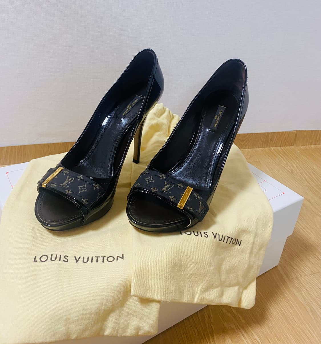루이비통 모노그램 아이딜부치 오픈토펌프스 39.5 (250-255)  상품이미지6