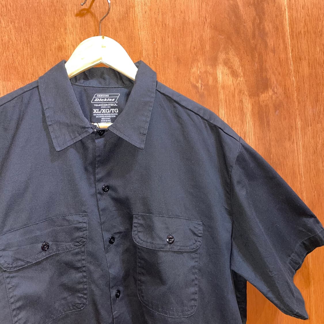 (XL) Dickies 디키즈 반팔 워크 셔츠 블랙 상품이미지2