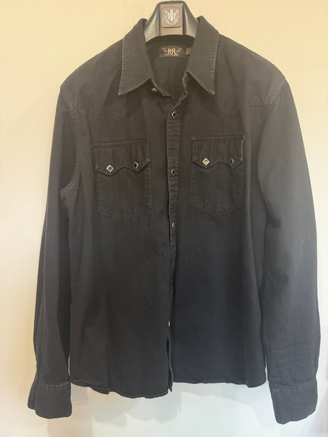 Rrl 웨스턴셔츠 블랙 상품이미지1