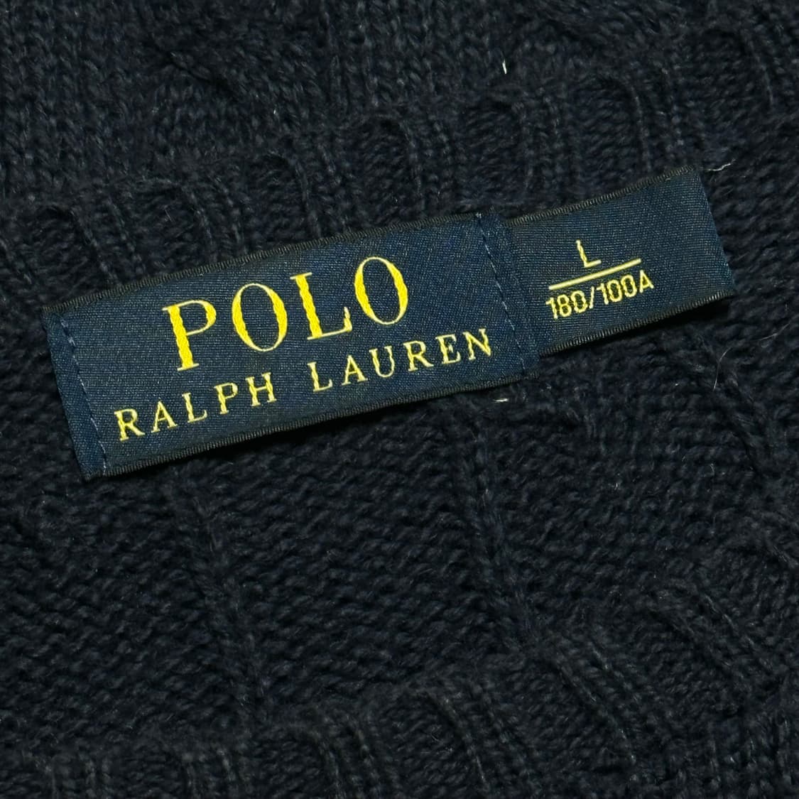 L 폴로랄프로렌 네이비 케이블 니트 상품이미지4