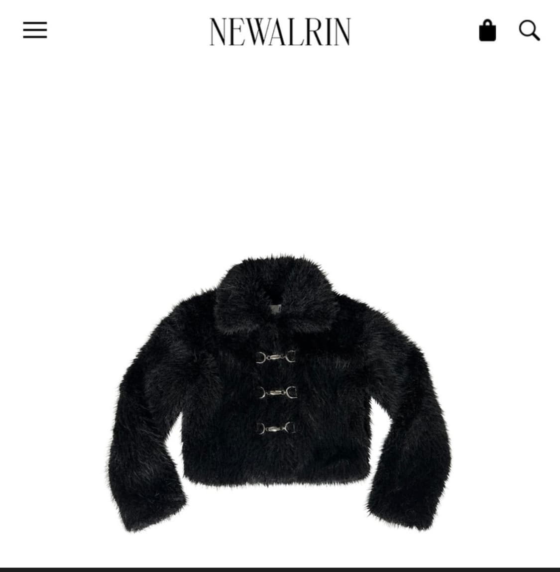 뉴얼린 퍼자켓 블랙 상품이미지1