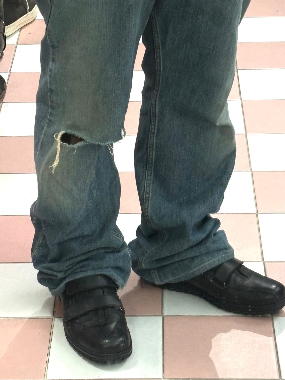 TTF✳️프라다 더블 스트랩 레더 스니커즈 상품이미지2